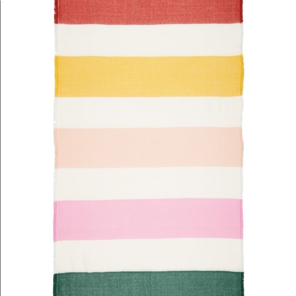 Madewell Multi-Stripe color-blocked scarf NWOT - Picture 4 of 8